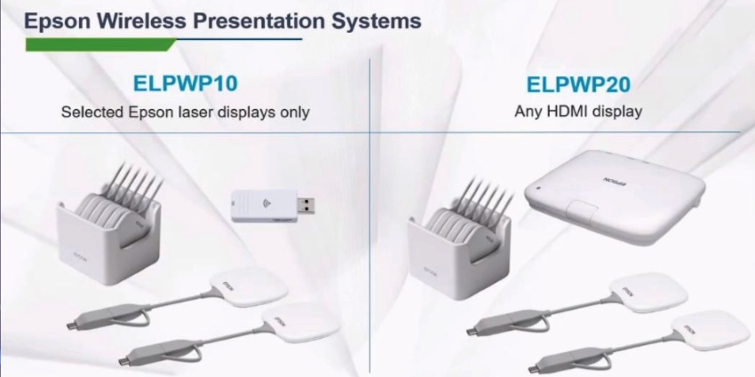 Epson расширяет ассортимент беспроводных презентационных систем вариантами с внешними кнопками